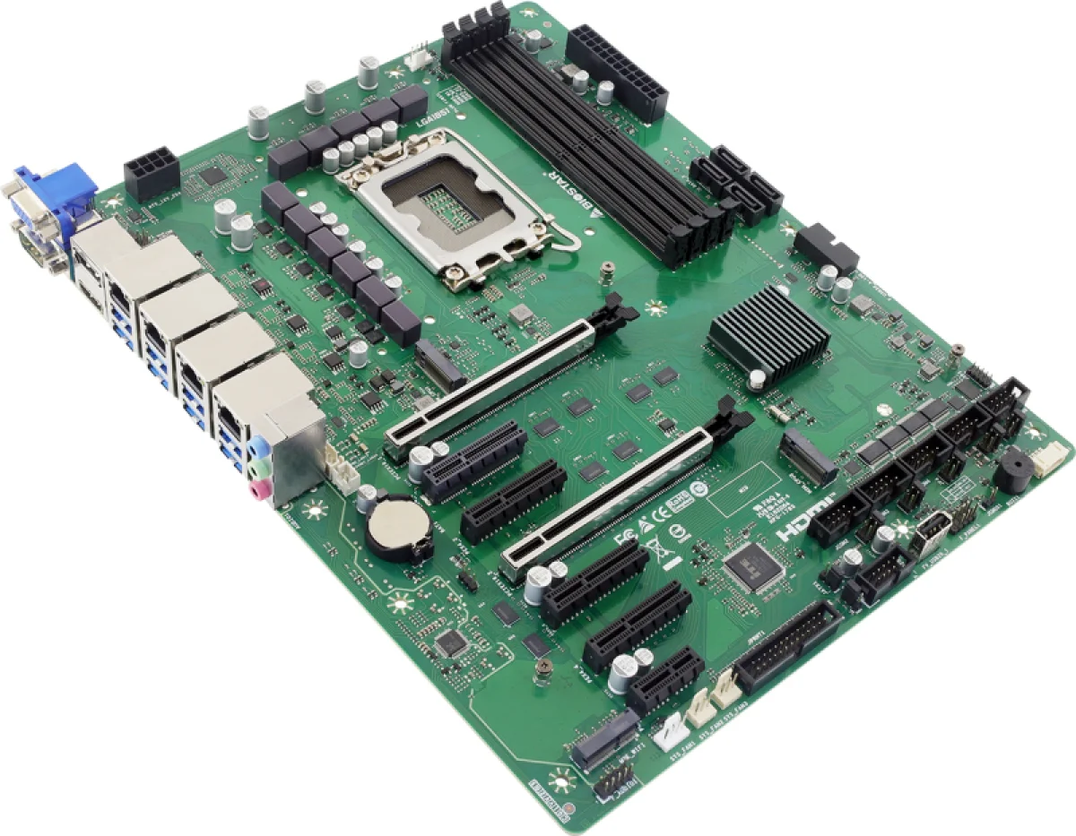 Biostar представила промышленную плату для ИИ на новых процессорах Intel