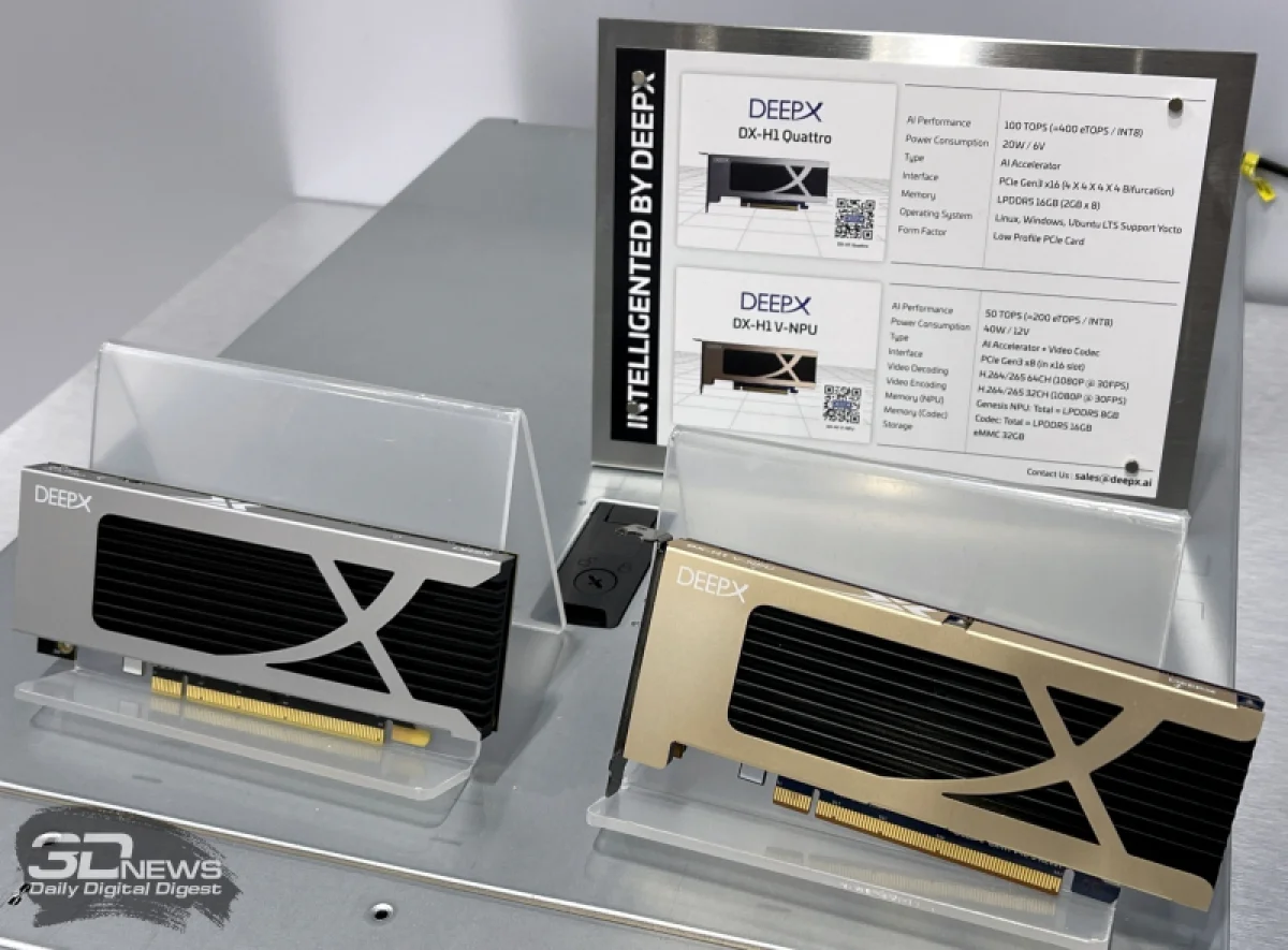 DeepX анонсировала три новых ИИ-ускорителя для периферийных вычислений