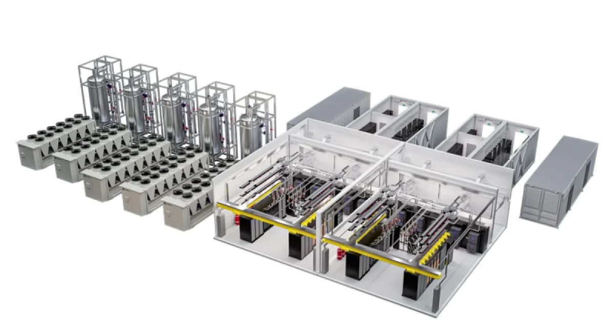 Vertiv представила обновление для модульных ЦОД: свыше 100 кВт на стойку с жидкостным охлаждением