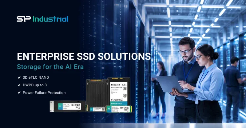 SP Industrial выпустила шесть SSD с памятью eTLC и выносливостью до 3 DWPD