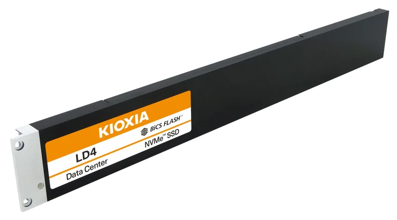 Kioxia анонсировала QLC SSD LD4 с рекордной ёмкостью до 122,88 Тбайт в формате E1.L
